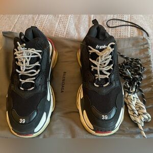 Balenciaga Triple S Black Sneakers